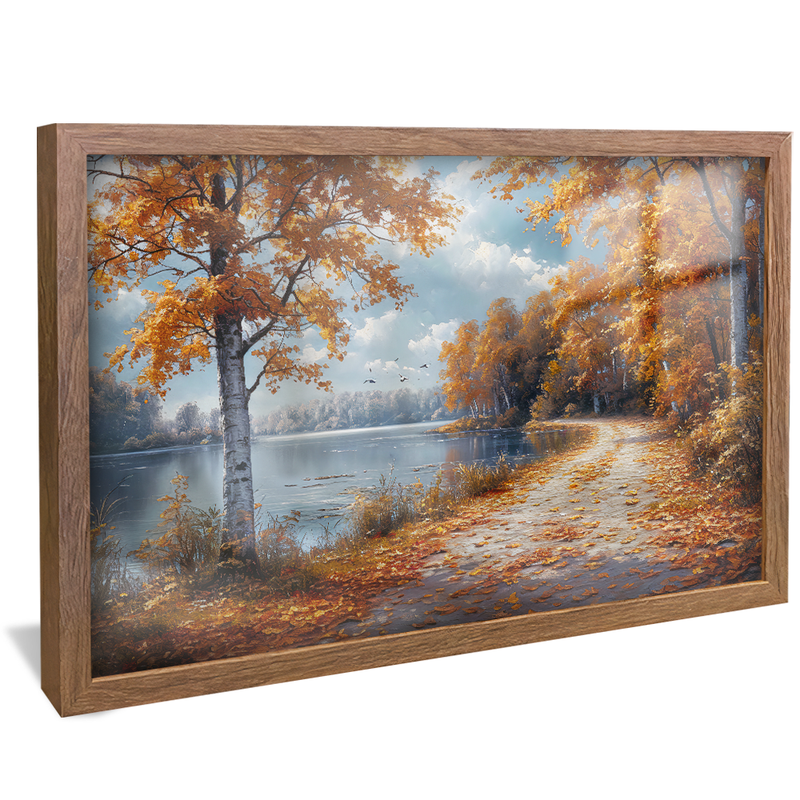 Way between Leaves V1196 Canvas