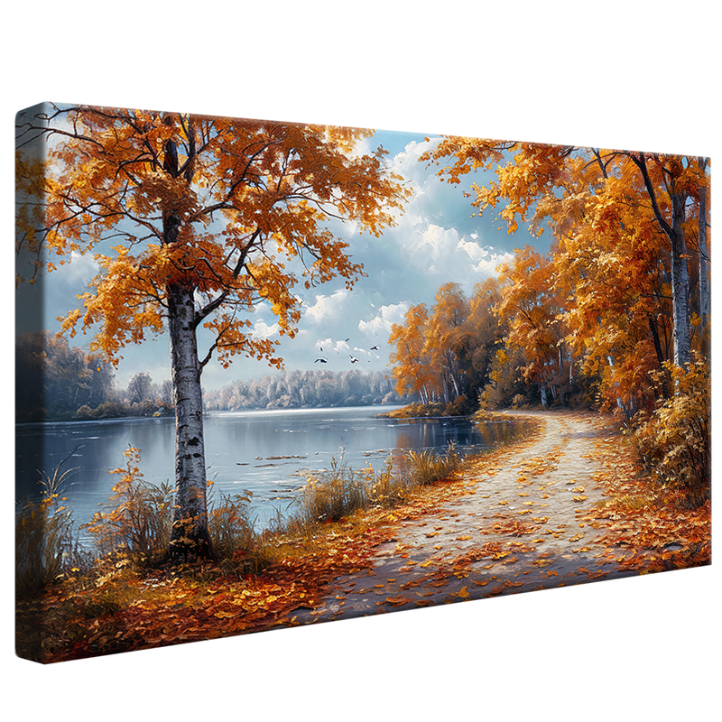 Way between Leaves V1196 Canvas