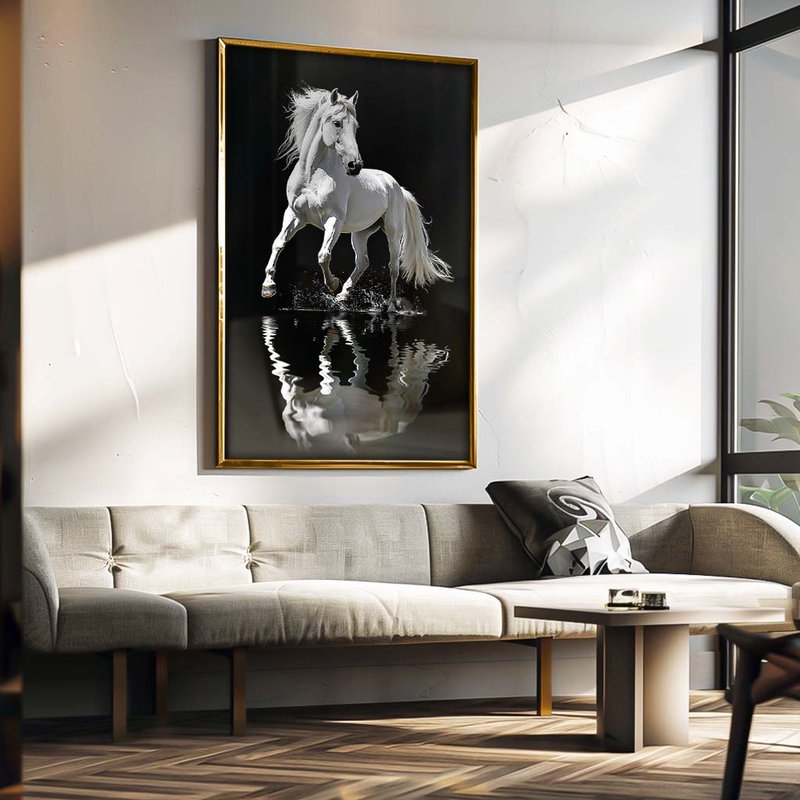White Horse V1822 Canvas