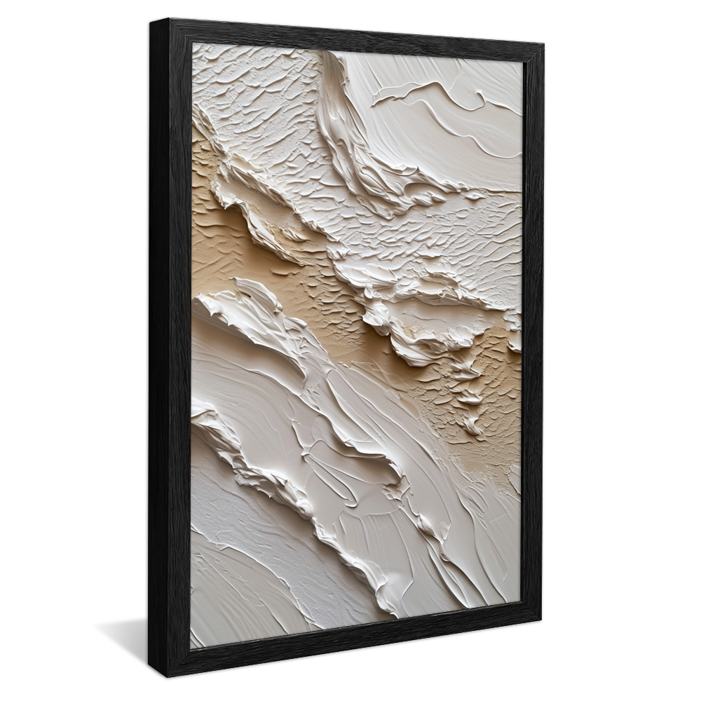 White Texture Painting V1092 Canvas