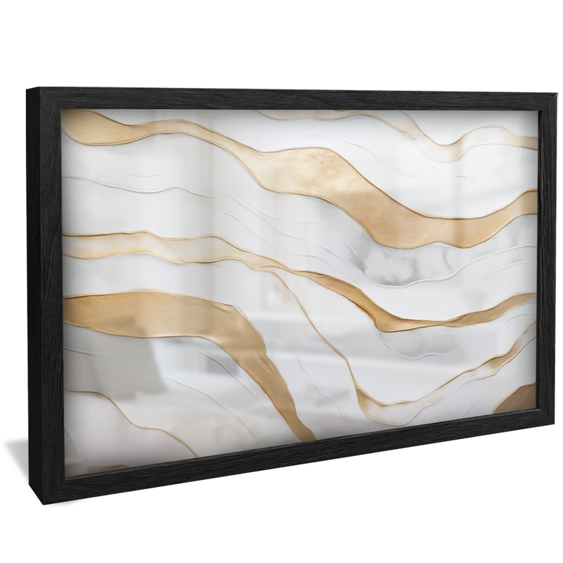 White and Gold Marble V843 Canvas