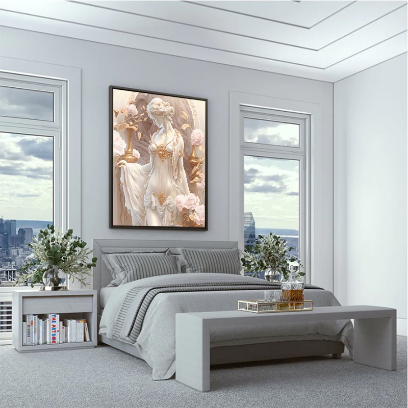 Woman Statue 3d Luxury Canvas
