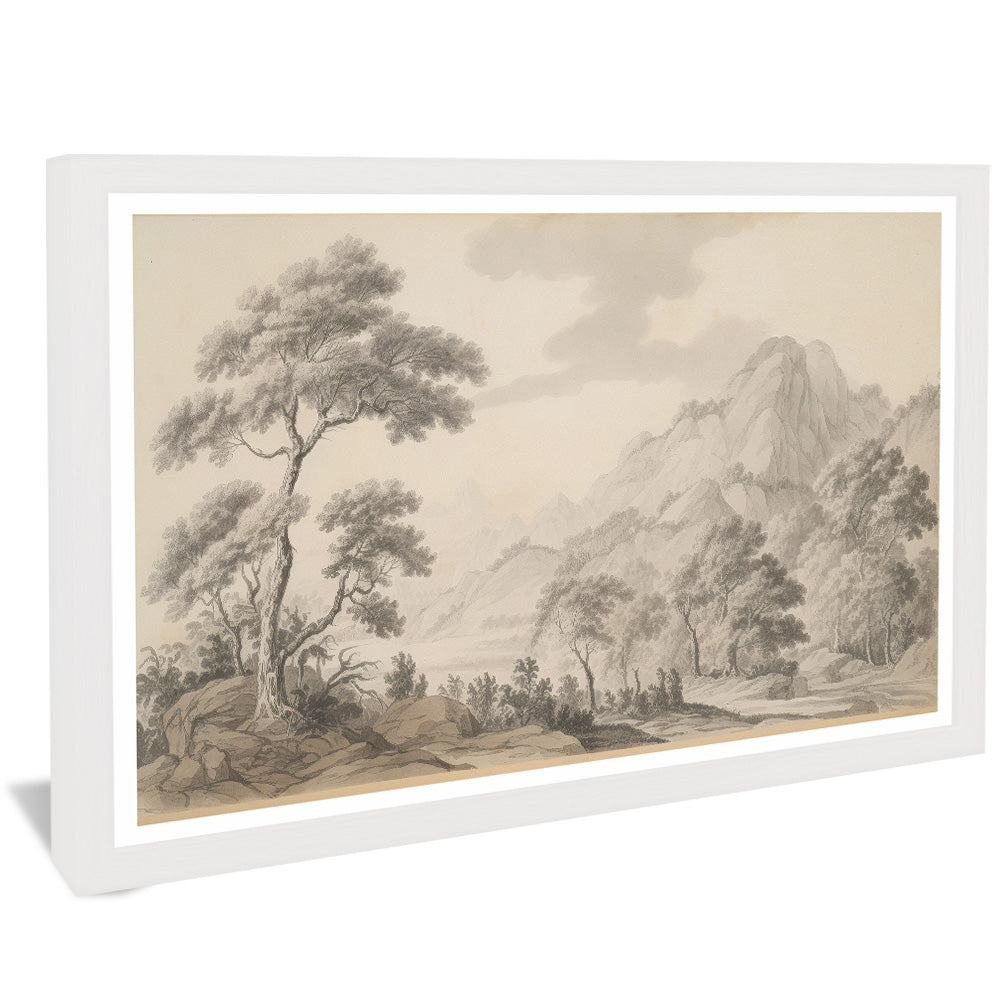Forest and Mountain Painting V2500 Canvas