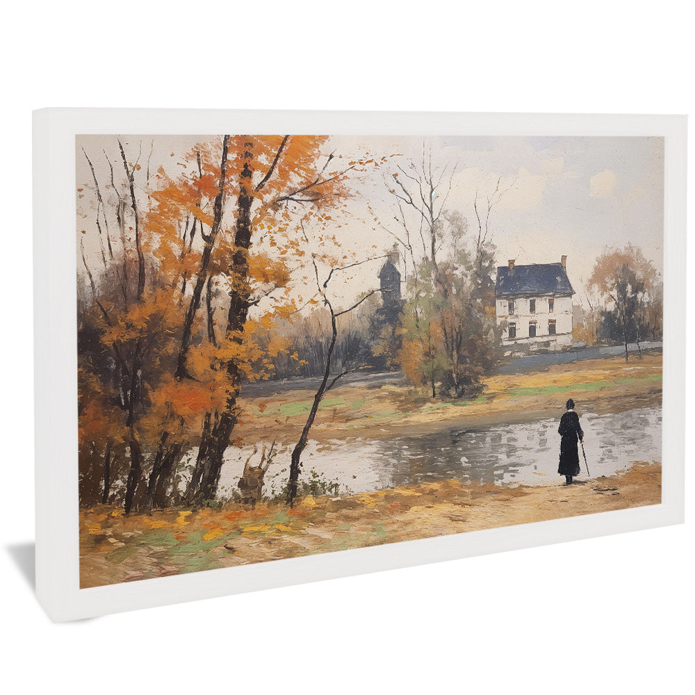 Painting of Woman in the Lake V2485 Canvas