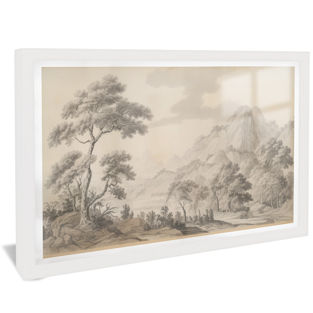 Forest and Mountain Painting V2500 Canvas