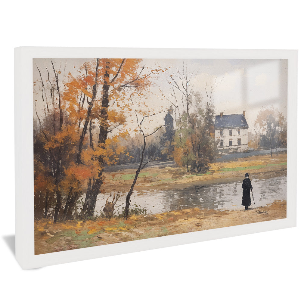 Painting of Woman in the Lake V2485 Canvas