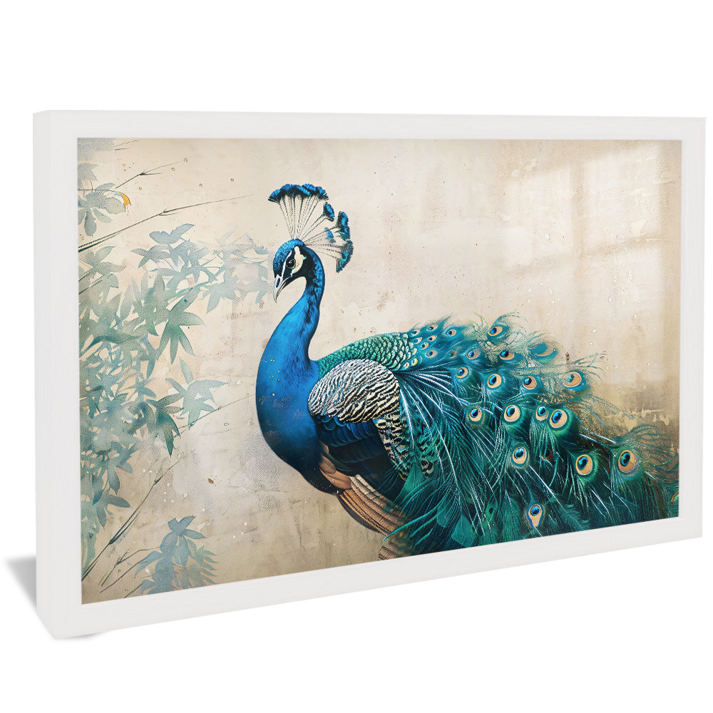 Vintage Peacock V2506 Canvas
