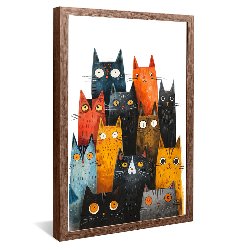 Cats Neighborhood V1146 Canvas