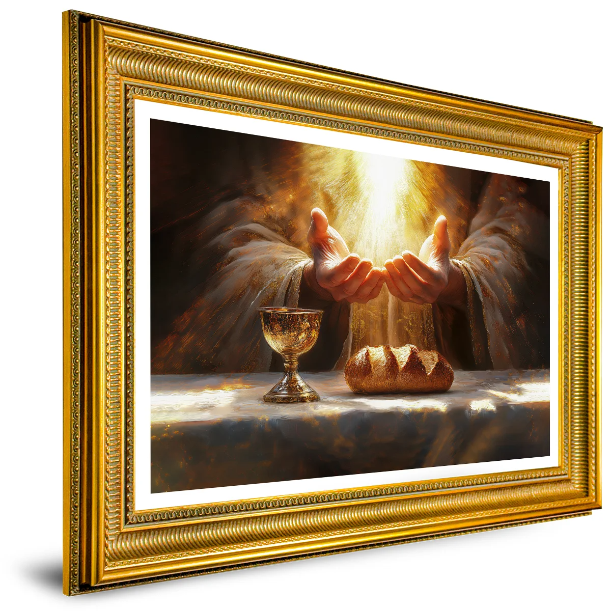 Blessed Bread and Wine Canvas