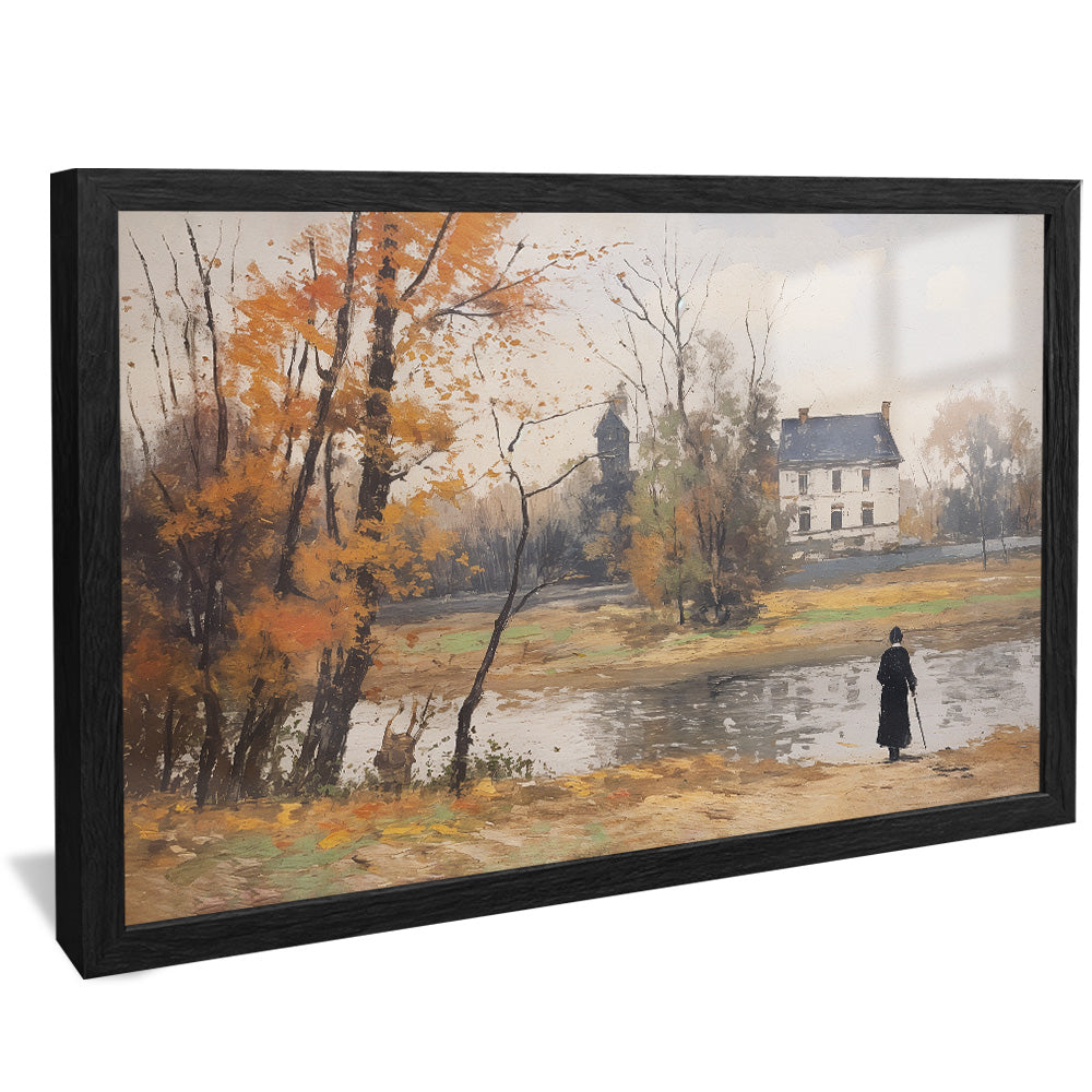 Painting of Woman in the Lake V2485 Canvas