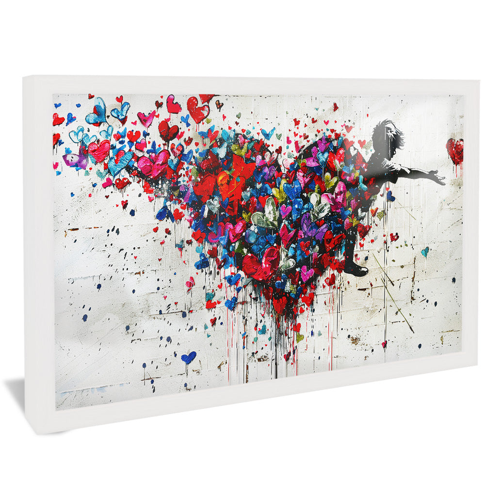 Banksy Hearts in Motion V2484 Canvas