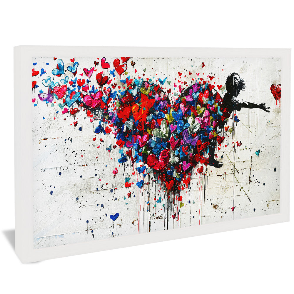 Banksy Hearts in Motion V2484 Canvas