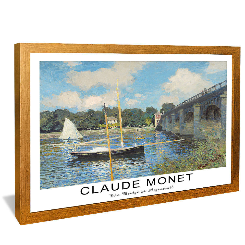 Claude Monet The Bridge at Argenteuil V2471 Canvas