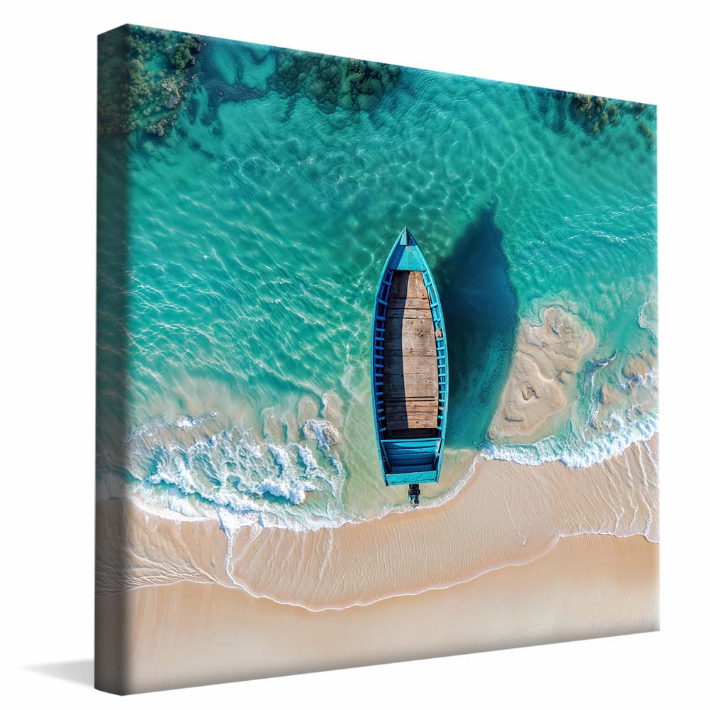 Canoe on the Beach V2263 Canvas