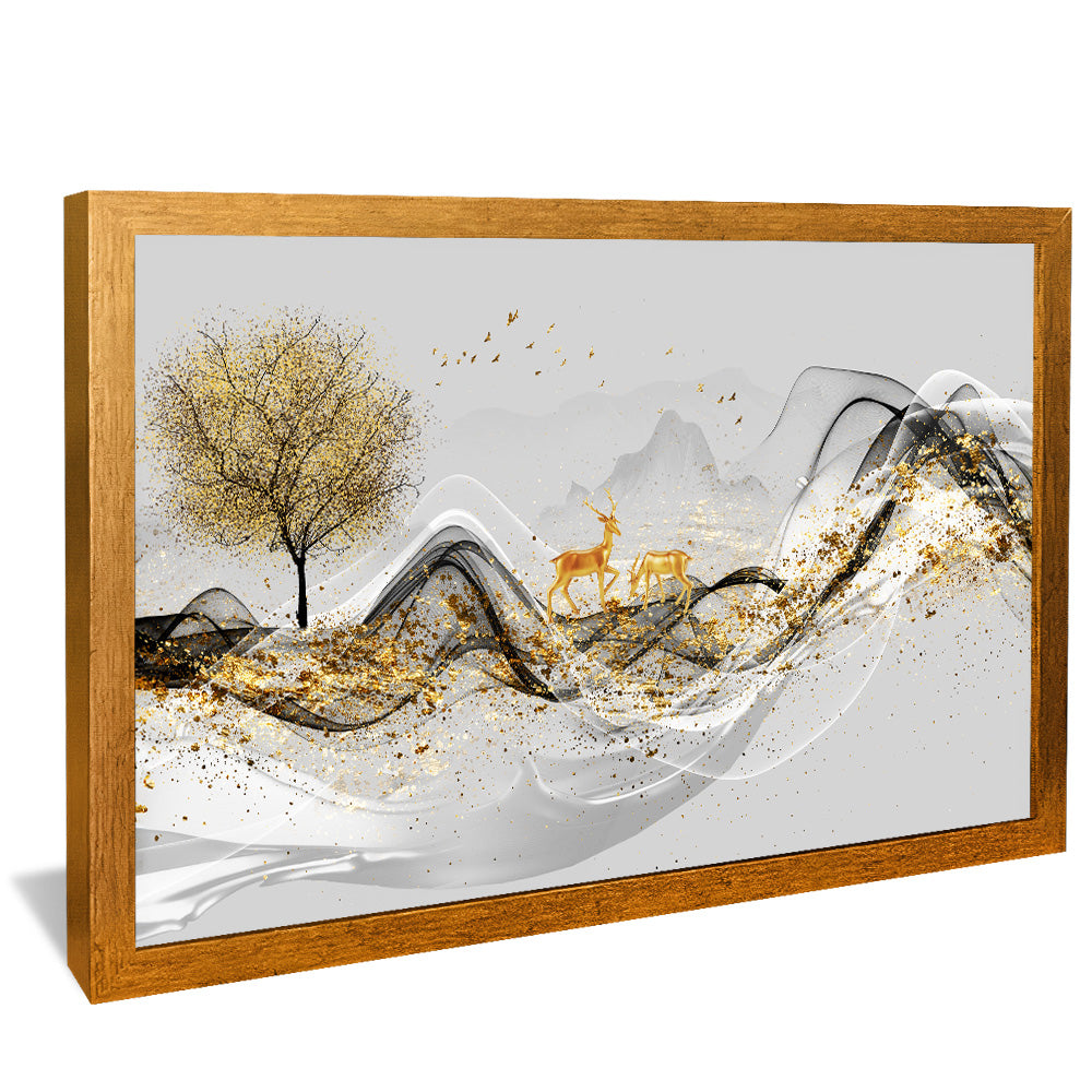 Abstract Deer V2184 Canvas