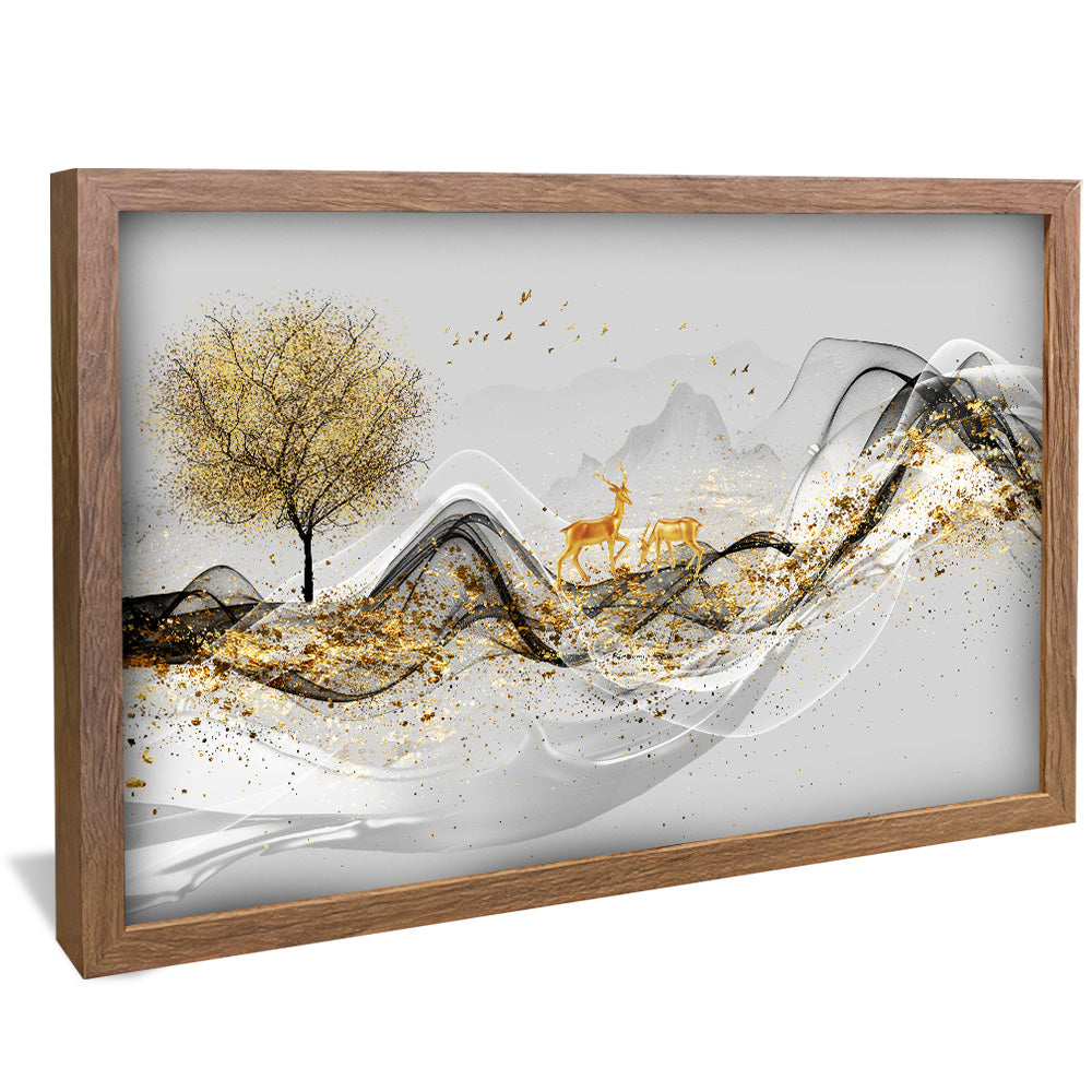 Abstract Deer V2184 Canvas