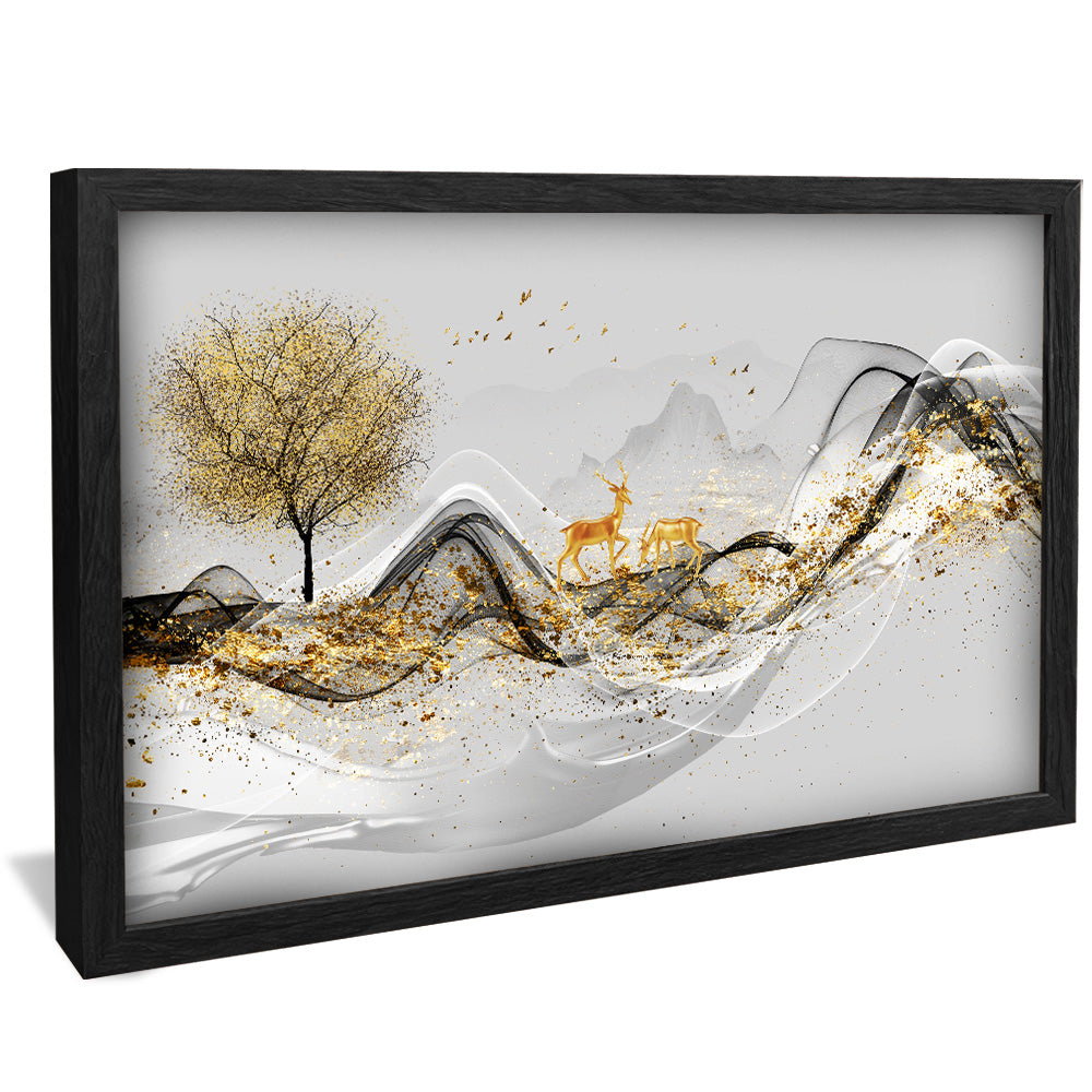 Abstract Deer V2184 Canvas