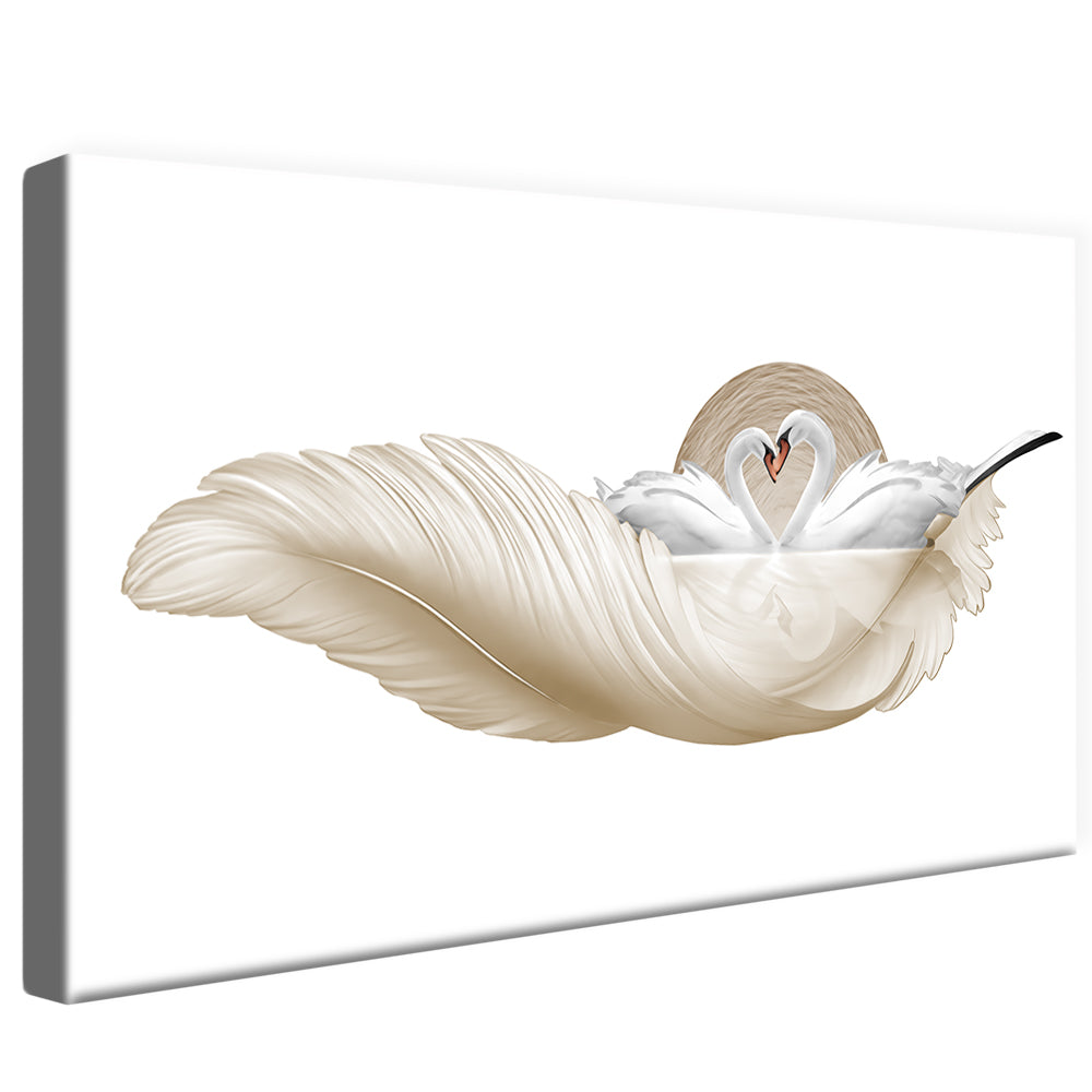 Abstract Swans V2193 Canvas