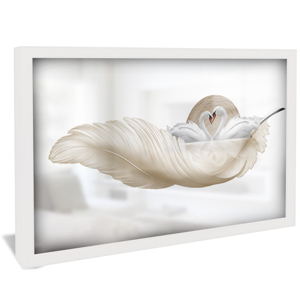 Abstract Swans V2193 Canvas