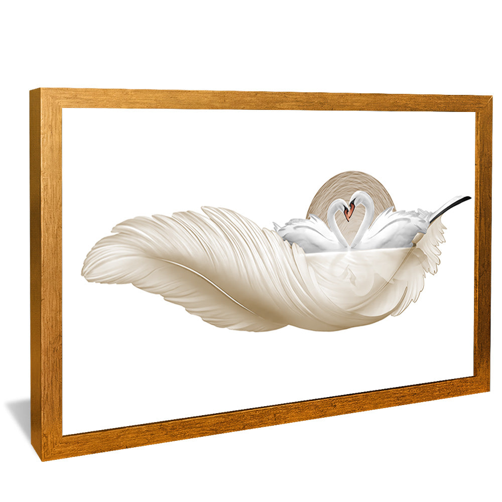 Abstract Swans V2193 Canvas