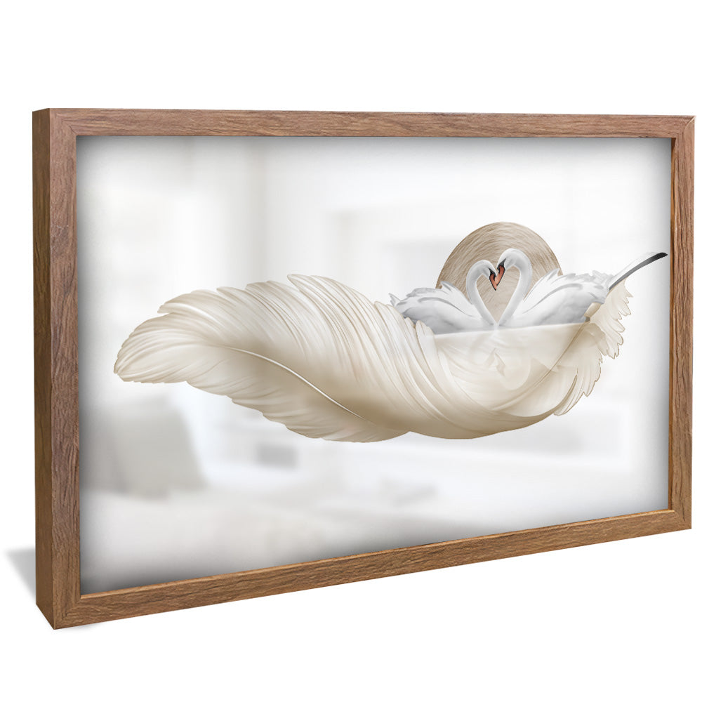 Abstract Swans V2193 Canvas