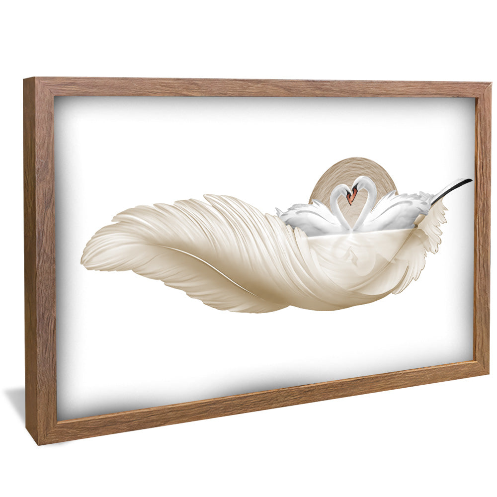 Abstract Swans V2193 Canvas