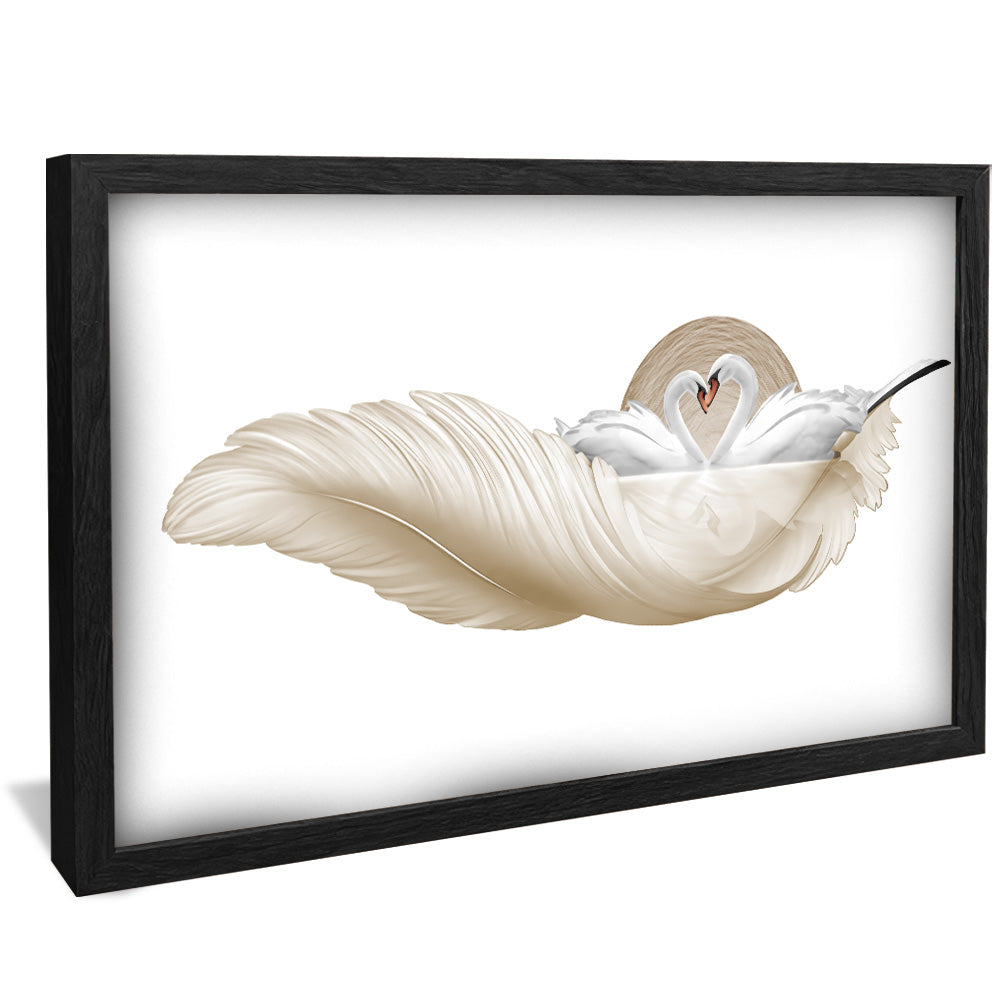 Abstract Swans V2193 Canvas