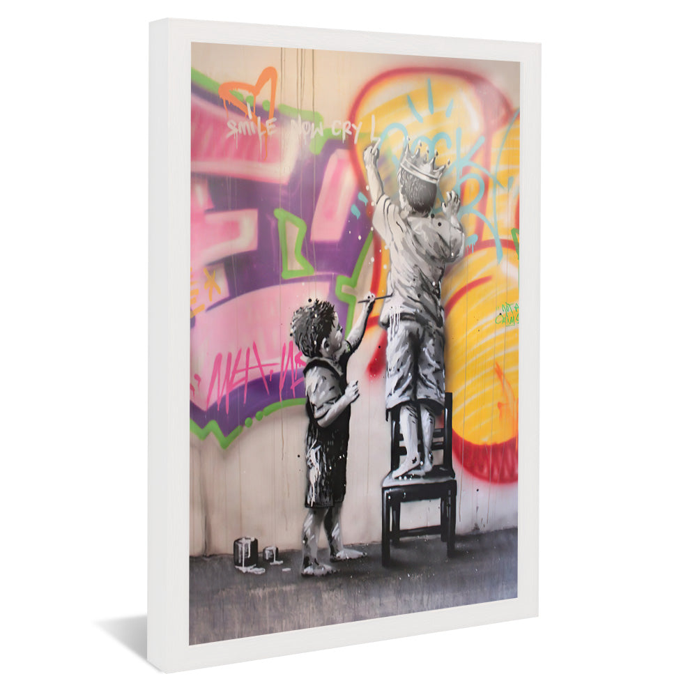 Children and the Street V2219 Canvas