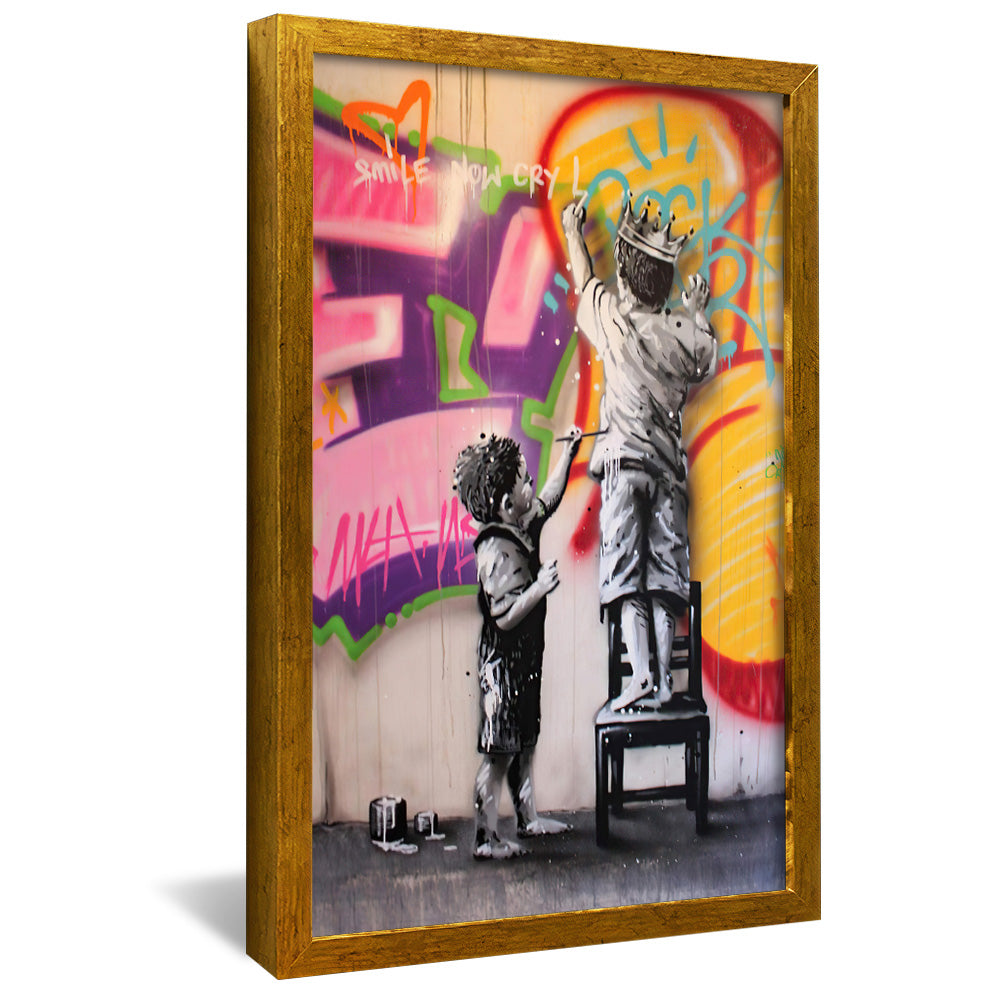 Children and the Street V2219 Canvas