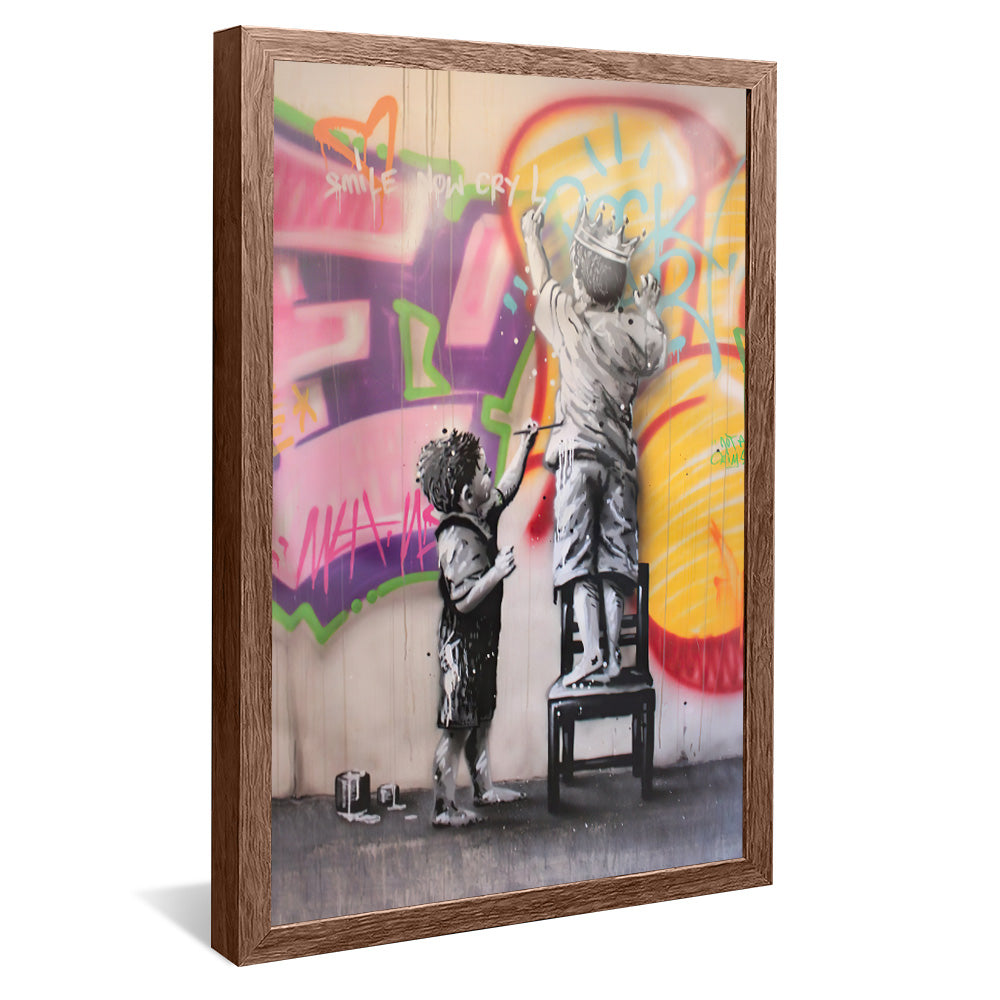 Children and the Street V2219 Canvas