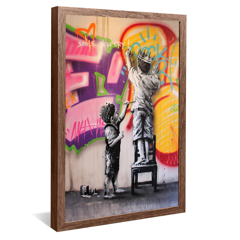 Children and the Street V2219 Canvas