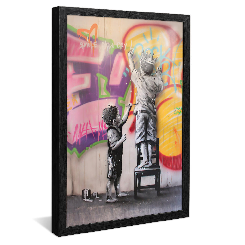 Children and the Street V2219 Canvas