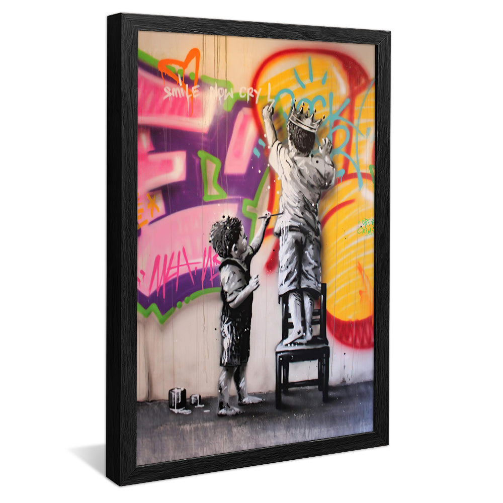 Children and the Street V2219 Canvas