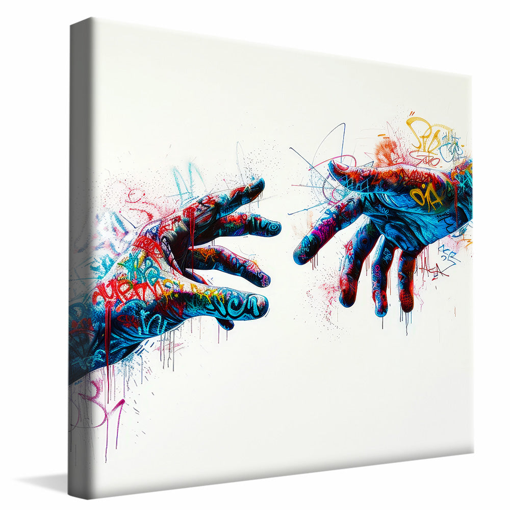 Holding Hands Pop V2213 Canvas