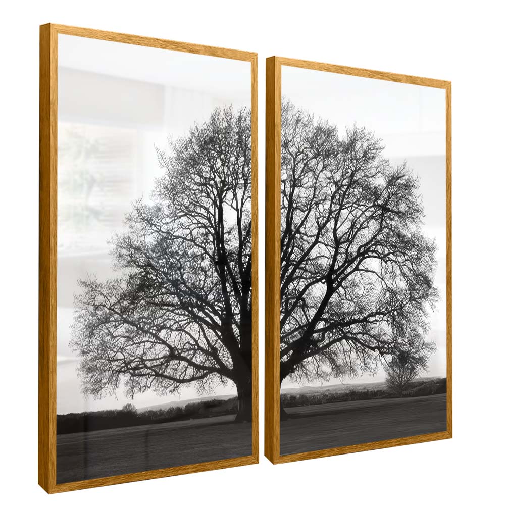 Black and White Tree Duo V2200 Canvas