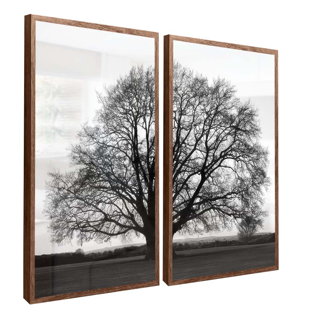 Black and White Tree Duo V2200 Canvas