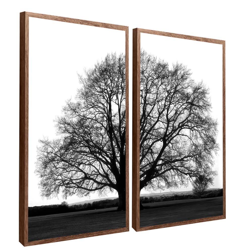 Black and White Tree Duo V2200 Canvas