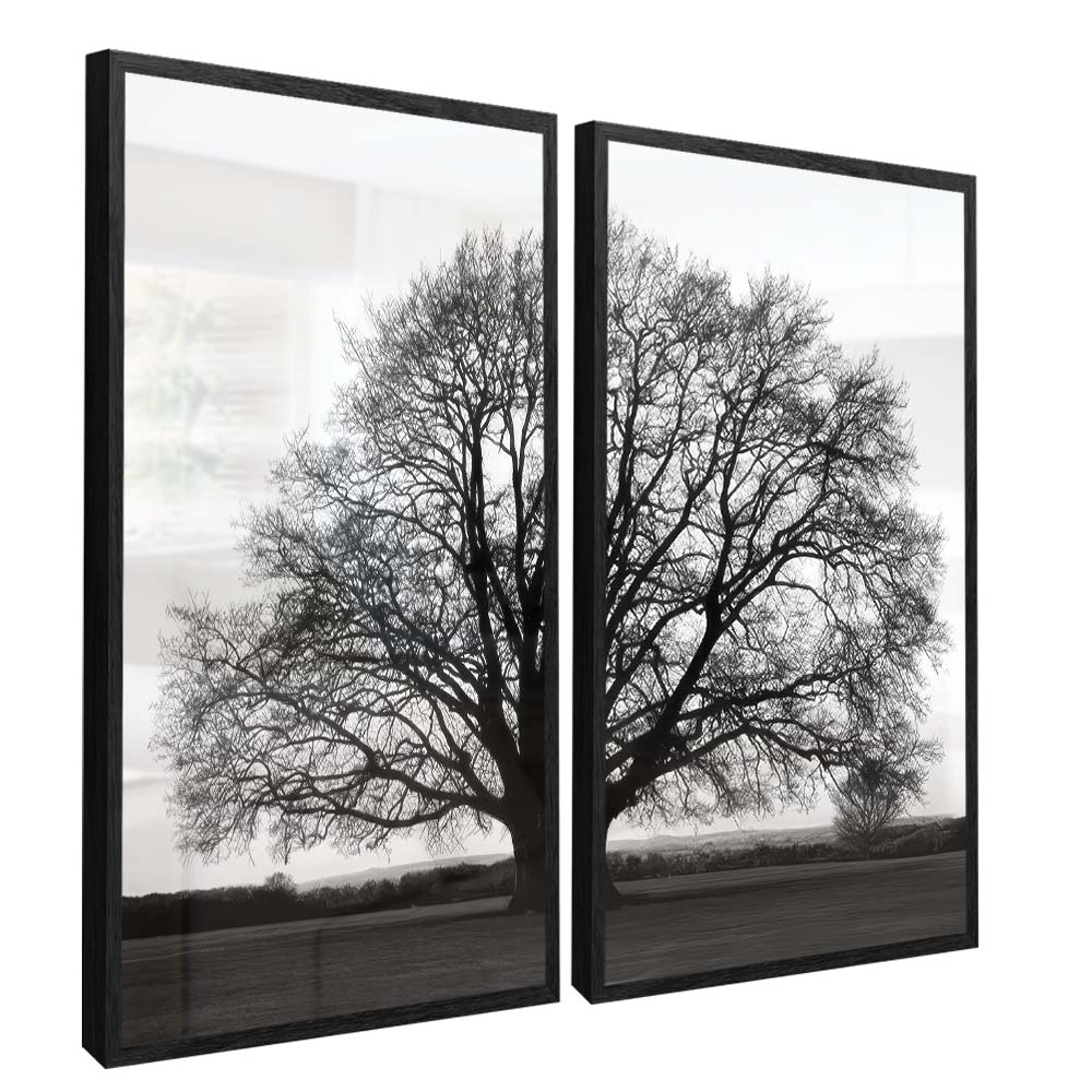 Black and White Tree Duo V2200 Canvas
