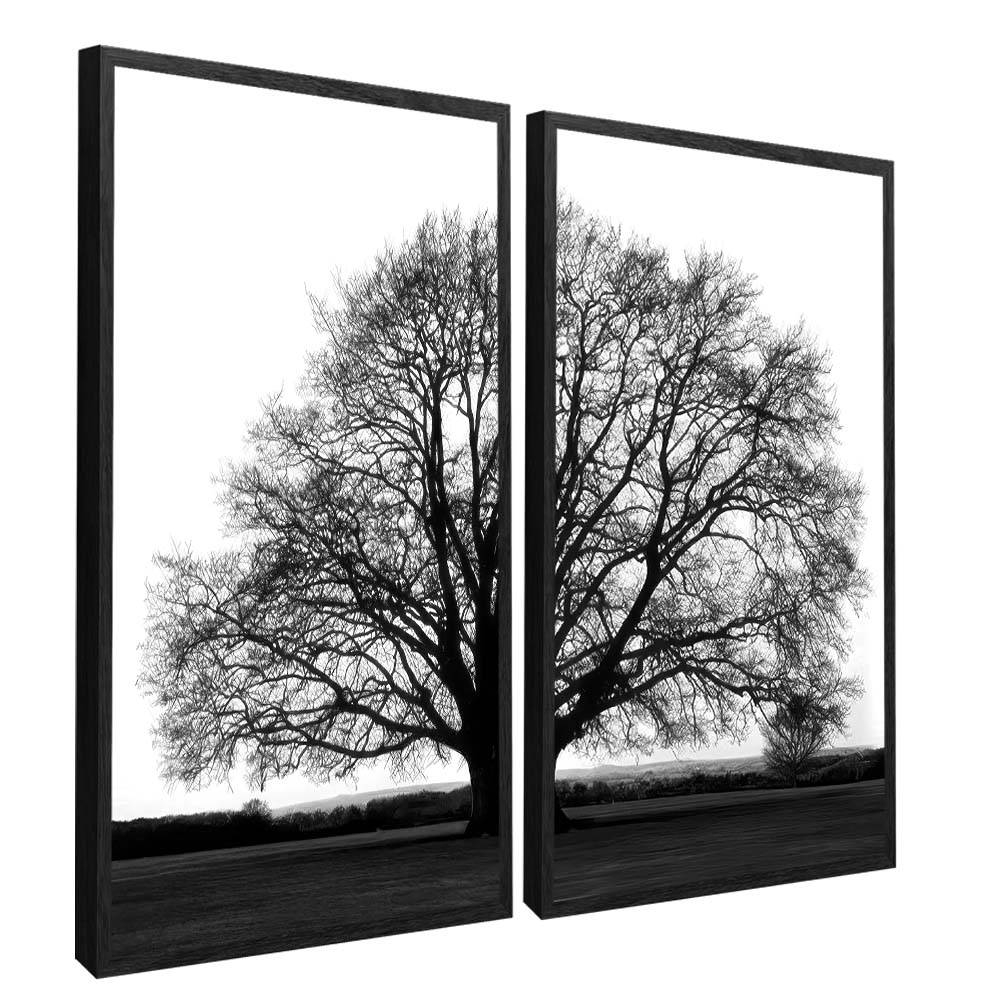 Black and White Tree Duo V2200 Canvas