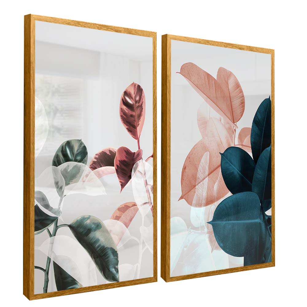 Neutral Floral Duo V2187 Canvas