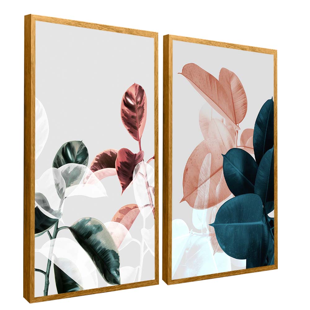 Neutral Floral Duo V2187 Canvas