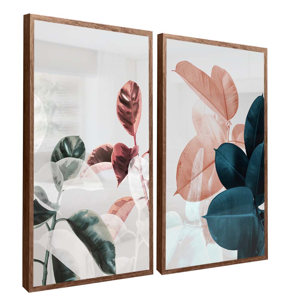 Neutral Floral Duo V2187 Canvas