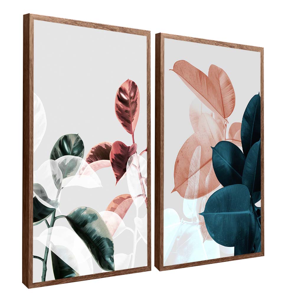 Neutral Floral Duo V2187 Canvas