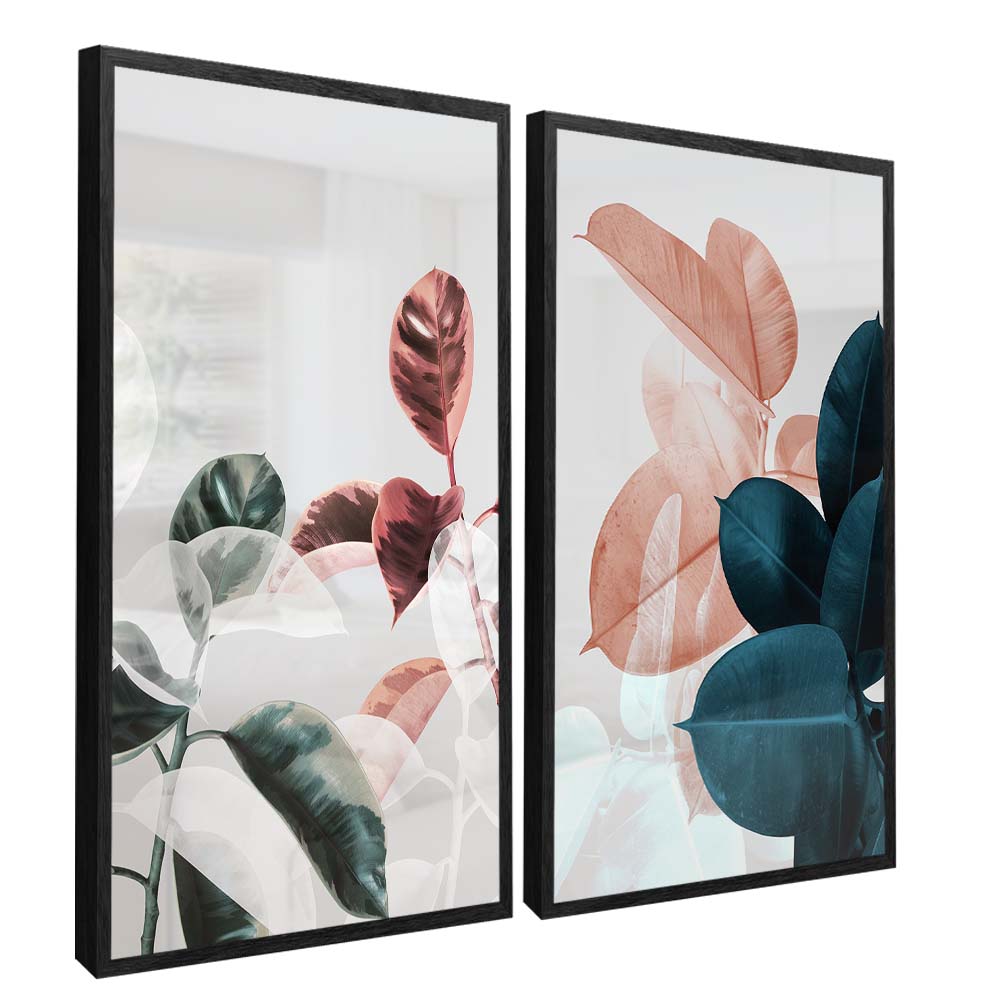 Neutral Floral Duo V2187 Canvas