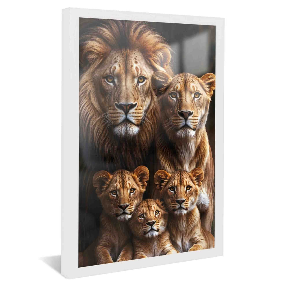 Lion Family V3 V2243 Canvas