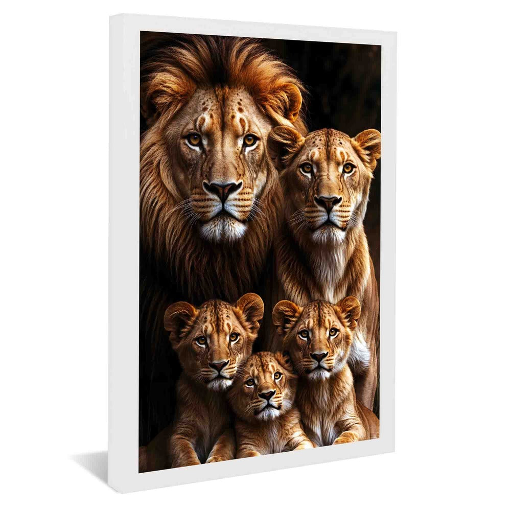 Lion Family V3 V2243 Canvas