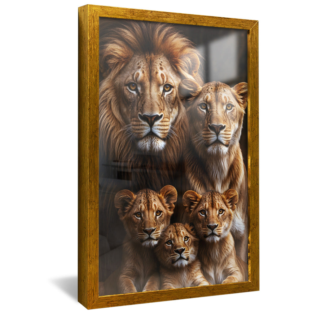 Lion Family V3 V2243 Canvas
