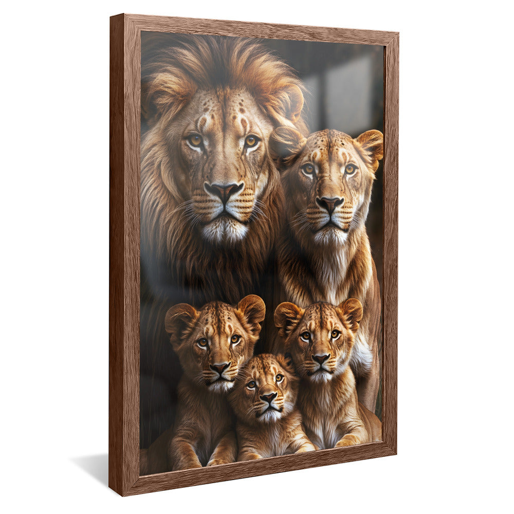 Lion Family V3 V2243 Canvas