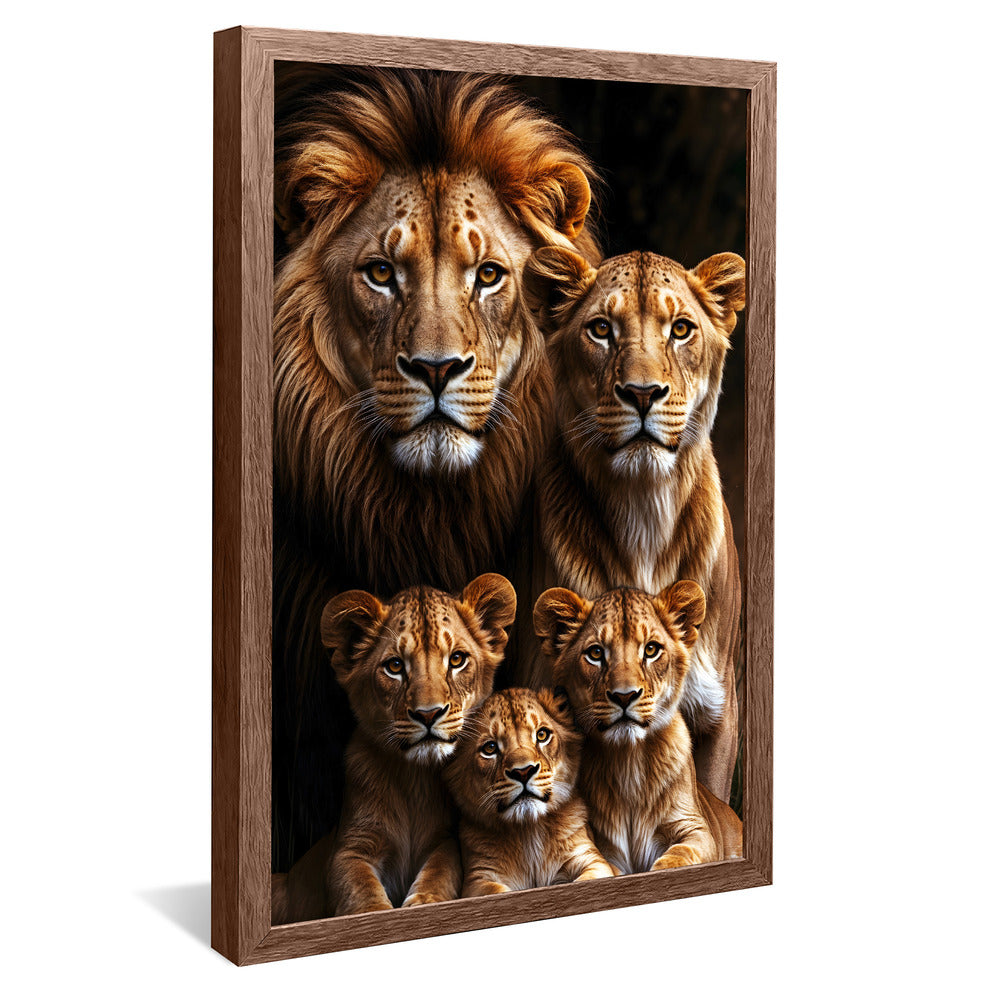 Lion Family V3 V2243 Canvas