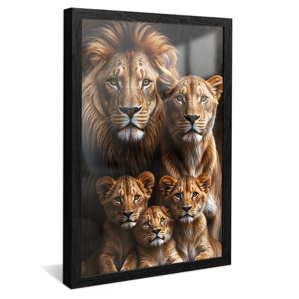 Lion Family V3 V2243 Canvas